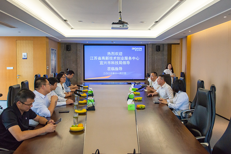 江蘇省高新技術創業服務中心黨委書記李太生蒞臨寶安電纜指導工作